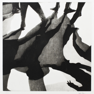 Shadow dance VIII. Aquatint. 50 x 50 cm. 2013