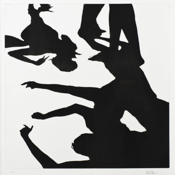 Shadow dance V. Aquatint. 50 x 50 cm. 2013