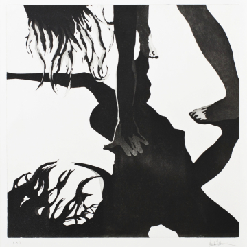 Shadow dance X. Aquatint. 50 x 50 cm. 2013